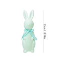 thumbnail image 2 of SUTENGDA Easter Decorations - 1 Pack Pastel Flocked Bunny Kit - Spring Table Centerpieces Indoor Decor - Bunnies Decoration Set for Home & Party 39cm Pink, 2 of 2