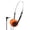 Orange, variant on Vintage Wired Over-Ear Headphones, Classic Retro Style, Portable Lightweight Travel Headset, HD Sound for Music & Video, Compatible with Phones & Computers