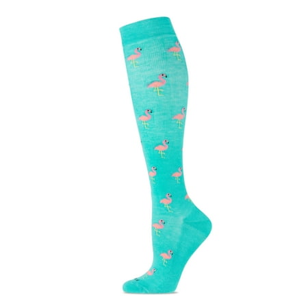 MeMoi Fancy Flamingo 8-15mmHg Compression Socks