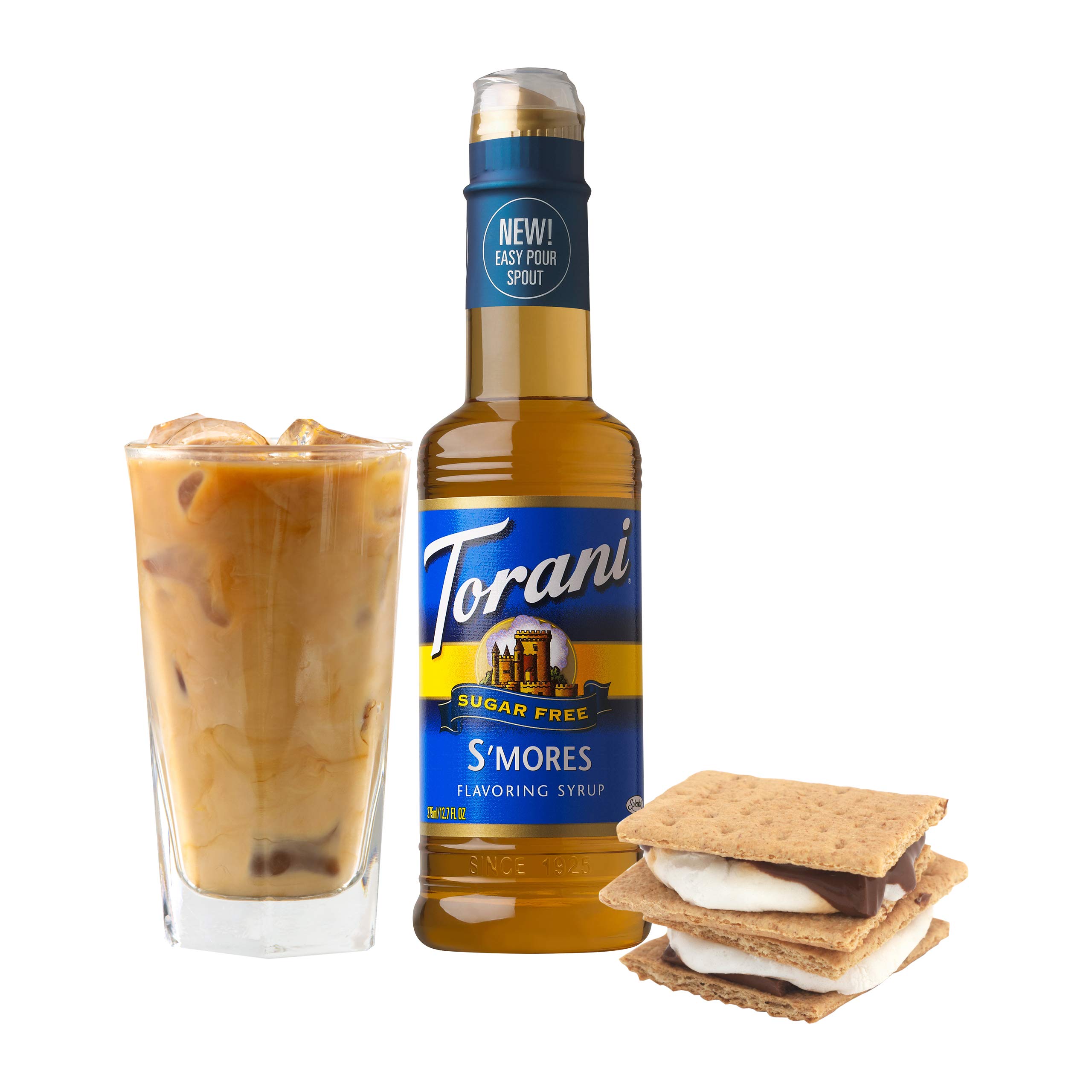 (Pack Of 8) Torani Syrup SF S'mores 12.7 Fo