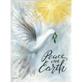 thumbnail image 2 of Talent, Kelley 15x18 Gold Ornate Wood Framed with Double Matting Museum Art Print Titled - Peace on Earth Dove, 2 of 4