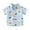 Sky Blue, variant on Generic Little & Big Boys Short Sleeve Button Down Shirt Cartoon Dinosaur Pattern With Pockets For 2 To 8 Years Old
