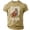 Khaki, variant on Youpwaven Men's Punch the Monkey Graphic T-Shirt, Fun Animal Print Short Sleeve Crew Neck Top, Casual Soft Breathable Streetwear Shirt