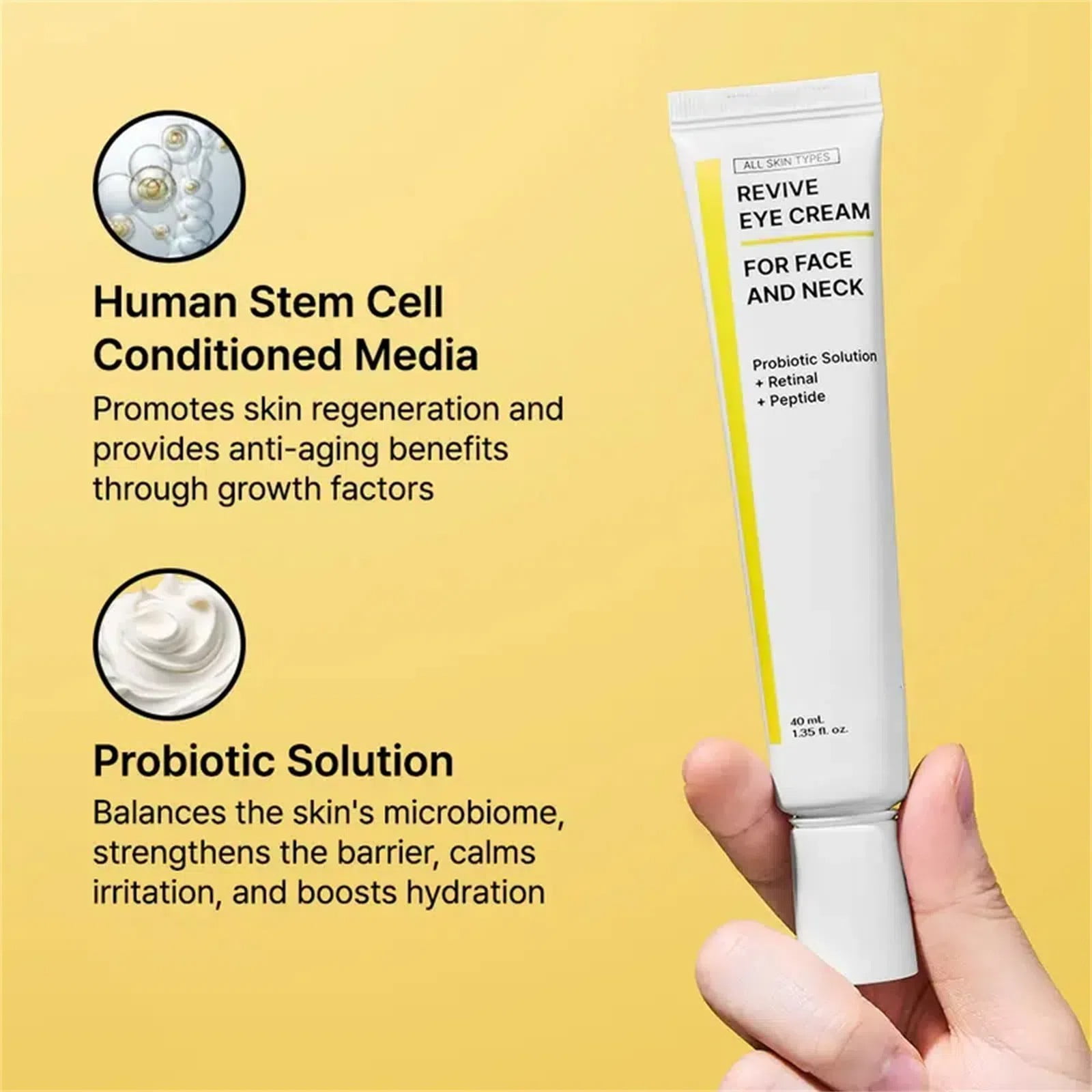 フェイスクリーム UNSTRESS PROBIOTIC EYE & NECK DAY CREAM Unstress Probiotic Eye & Neck Day Cream