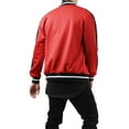 thumbnail image 6 of Ma Croix Mens Track Bomber Jacket Full Zip Lightweight Casual Stretch Slim Fit, 6 of 7