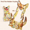 thumbnail image 2 of Wooden Animal Puzzles for Adults Lucky Dog 200 Pieces Unique Animal Shape Puzzles, Irregular Shaped Puzzles, Unique Shape Jigsaw Pieces, 2 of 4