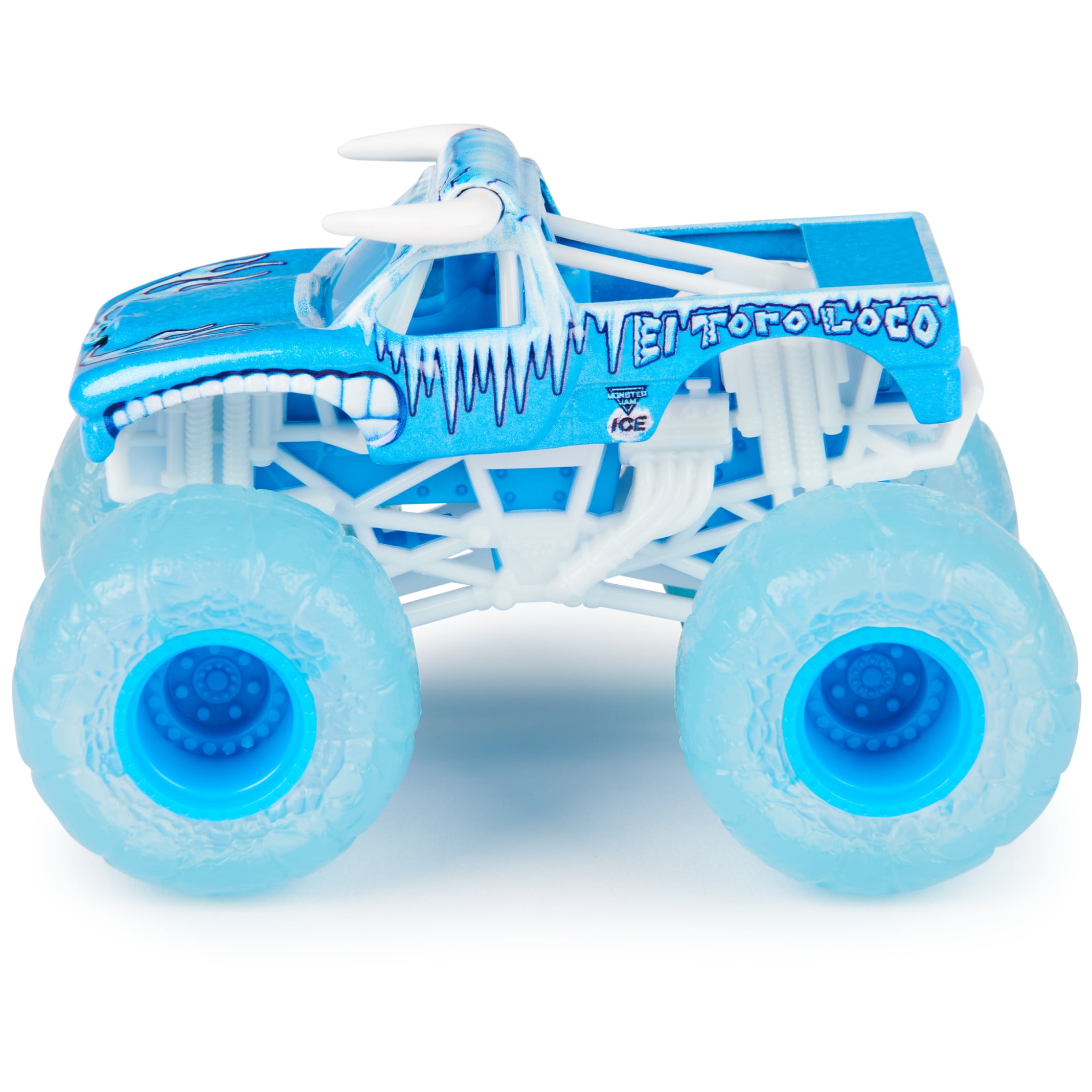 Monster Jam Official Fire and Grave Digger and El Toro Loco Die-Cast Monster Trucks