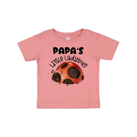 

Inktastic Papa s Little Ladybug Gift Baby Boy or Baby Girl T-Shirt