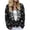 Black ②, variant on Christmas Cardigan Sweaters for Women Plus Size Print Open Front Button Down Knit Festive Sweater Fall Winter Fashion Wine S