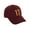 Burgundy, variant on 3D Vintage Custom Number Low Profile Adjustable Baseball Dad Hat Cap, Black Gold, 7