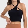 thumbnail image 2 of Twfbrm Bras for Women Woman's Solid Color Removable Chest Cushion Lrregular Sling Sport Bras Without Steel Rim Soft Breathable Bra, 2 of 4