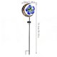thumbnail image 3 of Farol solar con forma de molino de viento | Farol decorativo de hierro hueco para exteriores | Lámpara de jardín con aspas giratorias para césped, camino, patio y jardín., 3 of 6