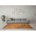 thumbnail image 3 of Ahgly Company Indoor Round Oriental Orange Industrial Area Rugs, 8' Round, 3 of 4