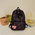 thumbnail image 5 of EDFRWWS Three-piece Cherry Backpack with Lunch Bag & Nylon Backpack (Black), 5 of 9