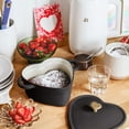 Beautiful 2QT Cast Iron Heart Dutch Oven, Black Sesame by Drew Barrymore