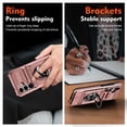 thumbnail image 7 of For Samsung Galaxy S23 Plus 5G Phone Case with Finger Ring Holder Kickstand, Card Slots，Heavy Duty Shockproof Rugged Protective Working with Magnetic Car Phone Mount,Rose Gold,For Galaxy S23 Plus 5G, 7 of 7