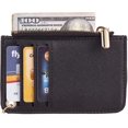 thumbnail image 3 of Toughergun Keychain Wallet for Women Front Pocket Slim Minimalist RFID Blocking Credit Card Money Change Wallet (Solid Black), 3 of 5