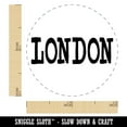 thumbnail image 2 of London Fun Text Self-Inking Rubber Stamp Ink Stamper - Fuchsia Ink - Mini 1/2 Inch, 2 of 7