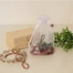 thumbnail image 3 of Paquete de 100 bolsas blancas, bolsas de malla de 4 x 6 pulgadas, bolsas de regalo con cordón, bolsas de joyería para dulces, recuerdos de boda, Navidad, 3 of 5