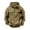 Khaki, variant on Mgmyaa Men's Retro Cargo Jacket Solid Color Multi-Pocket Zip Long Sleeve Hooded Casual Garment​ Outerwear