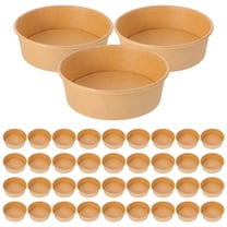 WHAMVOX  100 Pcs Chicken Paper Boxes Chinese Containers for Food Brown