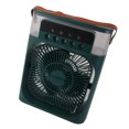 thumbnail image 2 of Enfriador de aire evaporativo personal con tanque de agua de 600 ml, USB, luz de 7 colores, 3 velocidades, humidificador para dormitorio, color verde, 2 of 15