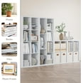 thumbnail image 7 of Anhdah 4 Cube Storage Organizer Bookshelf, White Wooden Bookcase Storage Shelf, Sturdy 4-Cube Organizer for Living Room, Bedroom, Home Office, Easy Assembly, 7 of 7