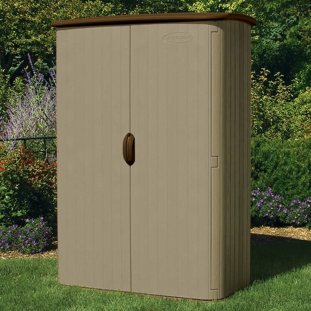 Suncast 52 cu. ft. Resin Vertical Storage Shed, Taupe, BMS4500 - image 2 of 9