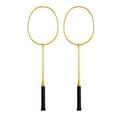 thumbnail image 5 of 2Pcs Professional Badminton Rackets Set Alloy Lightweight Playing Double Racquets for Games Backyard Outdoor Indoor Accessory, 5 of 7