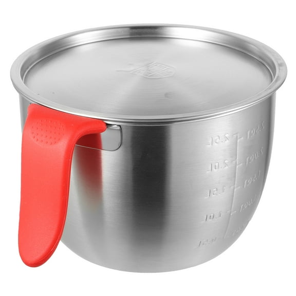 PAMINGONO 1 Set of Stainless Steel Bowl Deep Stainless Steel Mixing Bowl with Lid for Marinating Chicken or Meat