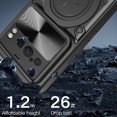 thumbnail image 6 of Magnetic Ring Bracket Sliding Window Phone Case for Google Pixel 8/8 Pro 5G, Lens Protection  Shell, Shockproof Stand Back Cover, 6 of 8