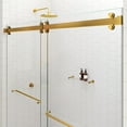 thumbnail image 3 of Glass Warehouse 2Dsl-60 Polaris 78" High X 60" Wide Bypass Frameless Shower Door - Brass, 3 of 7
