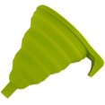 thumbnail image 1 of Silicone Funnel Collapsible, Dishwasher Safe, 5.25x4.25x5.75" Fully Extended, Green, 1 of 5