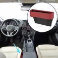 thumbnail image 2 of Coche Asiento Hueco Almacenamiento Caja Organizar PU Cuero Conductor Lado Rojo, 2 of 7