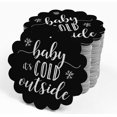 thumbnail image 4 of Inkdotpot Silver Foil Paper Hang Tags Baby It's Cold Outside Baby Shower Favor Tags 100 Piece, 4 of 6