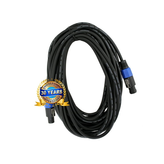 25 ft FOOT Feet SPEAKON to speakon compatible PA DJ SPEAKER CABLE 16 ga gauge