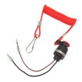 thumbnail image 2 of TKSE Interruptor De Parada De Motor Fueraborda, 688 82575 00 00 Cordón De Interruptor De Parada De Emergencia De Motor Resistente, Confiable Y Extensible De Metal Para Uso Marino, 2 of 14