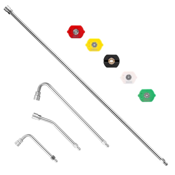 M MINGLE Pressure Washer Extension Wand - 60" Upgrade Power Washer Lance - Pressure Washer Accessories with 5 Nozzle Tips - 30&Acirc;&#2013265922