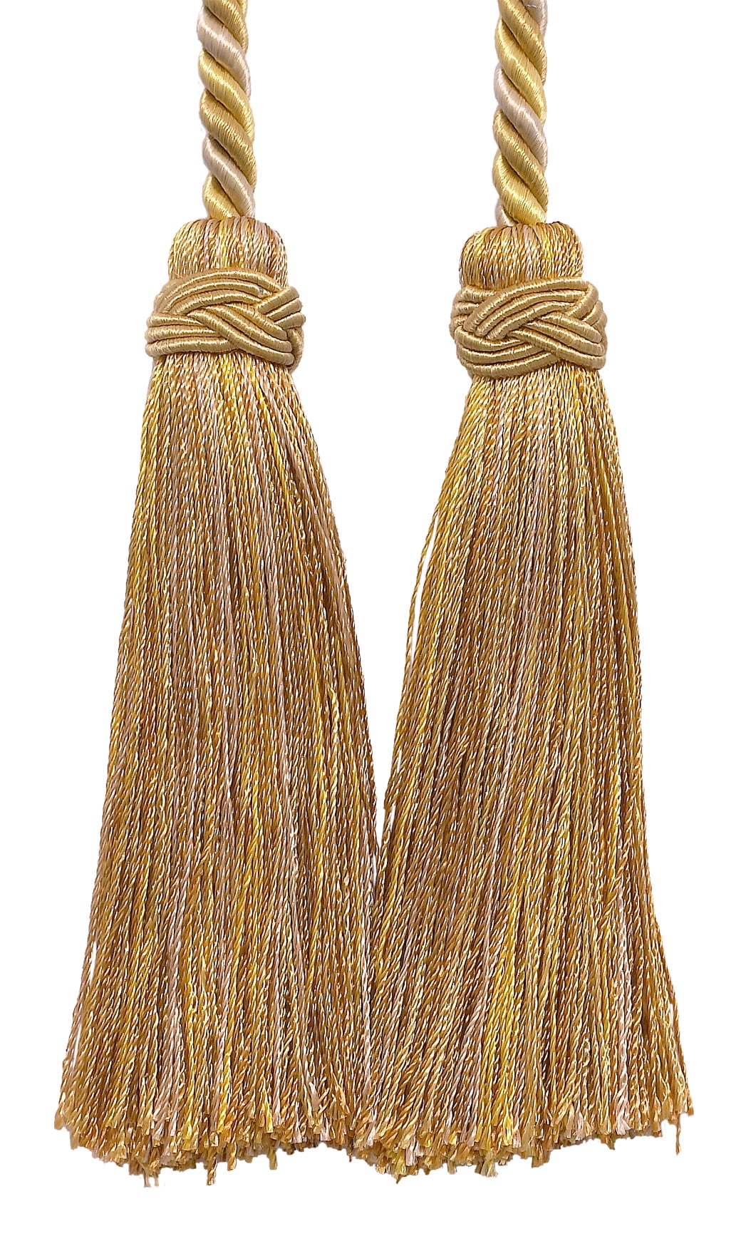 Double Tassel / Antique gold / Tassel Tie with 4 inch Tassels 26 inch Double Tassel / Antique gold / Tassel Tie with 4 inch Tassels 26 inch