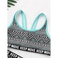 thumbnail image 3 of iEFiEL 3Pcs Girls Swimming Suit Cropped Vest Tops and Briefs Set Teens Tweens Beach Bikini Swimwear Bathing Suit,Sizes 4-16 Green 16, 3 of 7