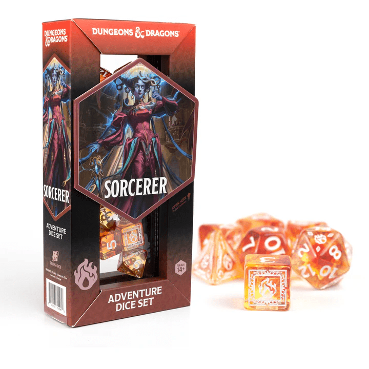 Sirius Dice SDZ200217B Sorcerer Adventure Dice, Orange & Refresh