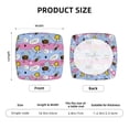 thumbnail image 6 of Uemuo Bees And Daisies Striped Pattern Waterproof Square Couch Cushion Covers, Magic Sofa Covers Washable, Stretch Sofa Seat Cushion Slipcovers, 6 of 9