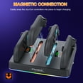 thumbnail image 3 of Charging Dock for Nintendo Switch 2 Joy-Cons - Up to 4 Switch Controllers Charging Station with RGB Lighting, LED Indicators & Audible Alerts, Type-C Port, 3 of 7