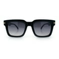 thumbnail image 5 of Gentlemanly Retro Thick Horn Rim Oversized Plastic Fashion Sunglasses Black - Smoke, 5 of 8