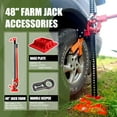 thumbnail image 6 of HPDMC 48" Heavy Duty Off-Road Farm Jack with Base - 3 Ton (6,600 lb) Ratcheting Lift Jack - Utility Jack for Trucks, SUVs & Agricultural Equipment - Black, 6 of 6