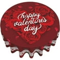 thumbnail image 2 of Valentine Heart Pattern Tablecloth 60 Inch Round Valentine''s Day Red Rose Tablecloths Washable Tablecloth for Party Holiday Kitchen Dining Room Indoor Outdoor Decoration, 2 of 6
