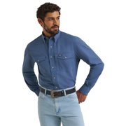 Wrangler Mens ATG Vintage Indigo Shirt
