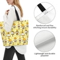 thumbnail image 4 of Kuqiui Garden Honeybee Gnomes Print Tote Bag,Zipper Tote Bag for Women,Tote Bag Inner Pocket Pattern Lightweight Daily Bag Book Bag, 4 of 9