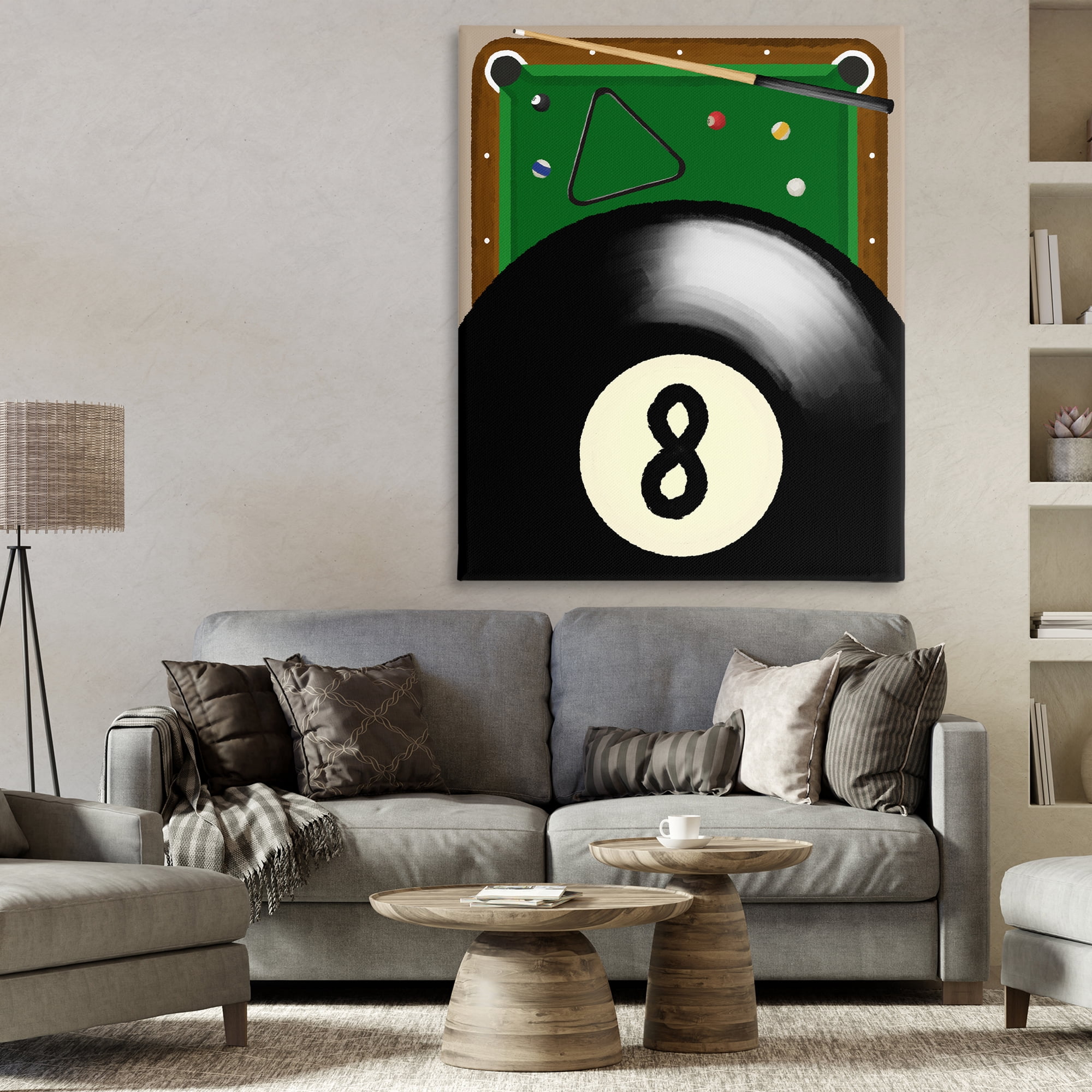 Stupell Industries Billiard Table & Balls Canvas Wall Art, design by Jennifer Stith