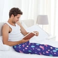 thumbnail image 5 of Sikiie Space Pajama Pants Men, PJ Bottoms, Sleep & Lounge Pants-Small, 5 of 6